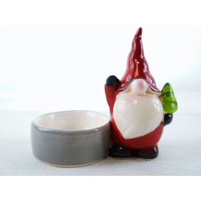 Krasnal na tealight choinka